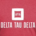 thumbnail image 3 of CafePress - Delta Tau Delta White Stacked Signature T Shirt - Mens Tri-blend T-Shirt, 3 of 4