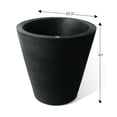 thumbnail image 3 of Algreen Olympus 26" Self-Watering Planter, 100% Recycled Black Resin, 3 of 6
