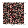 thumbnail image 5 of Pioneer Flower Floral Print Pattern Shower Curtain 72"x72" ,Bathroom Decorative Shower Curtains Set with 12 Hooks,Modern Waterproof Washable Shower Curtain, 5 of 6