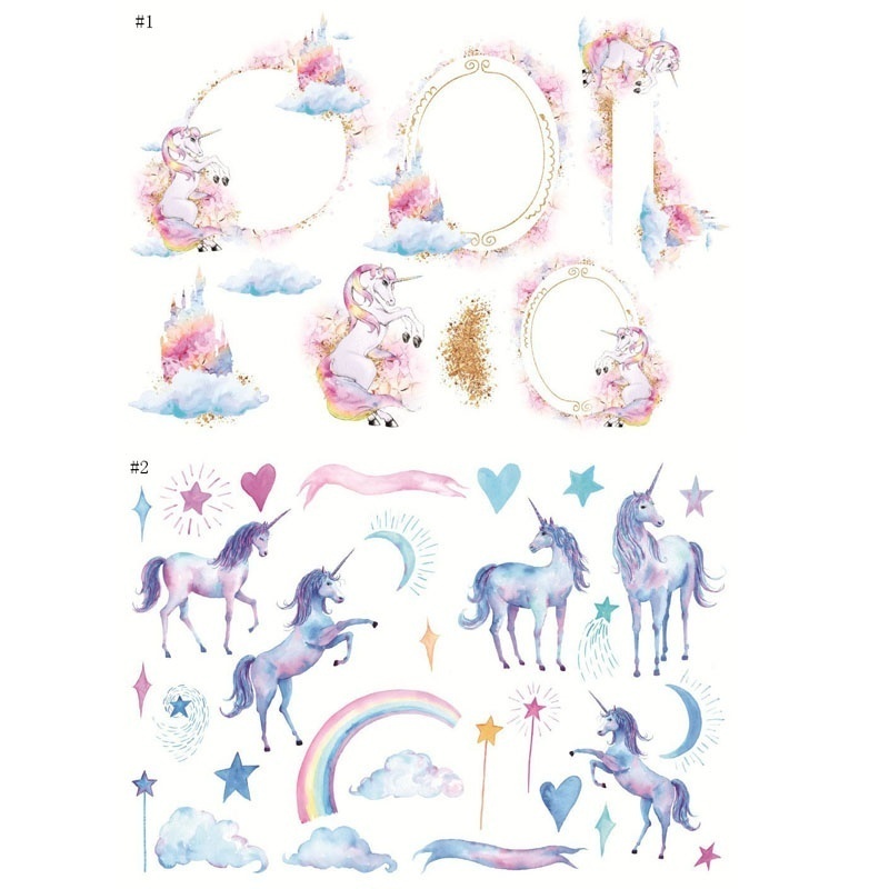 3pcs/lot ream unicorn kawaii notebook stickers decorations DIY Manual ...