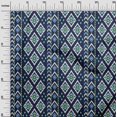 thumbnail image 3 of oneOone Rayon Dark Blue Fabric Asian Ikat Sewing Material Print Fabric By The Yard 56 Inch Wide, 3 of 4