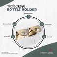 thumbnail image 2 of MaisoNovo Adhesive Bottle Holder for Soap Dispenser | Drill-Free Shower Bottle Holder | Shampoo Bottle Holder Set of 2 - Gold, 2 of 8