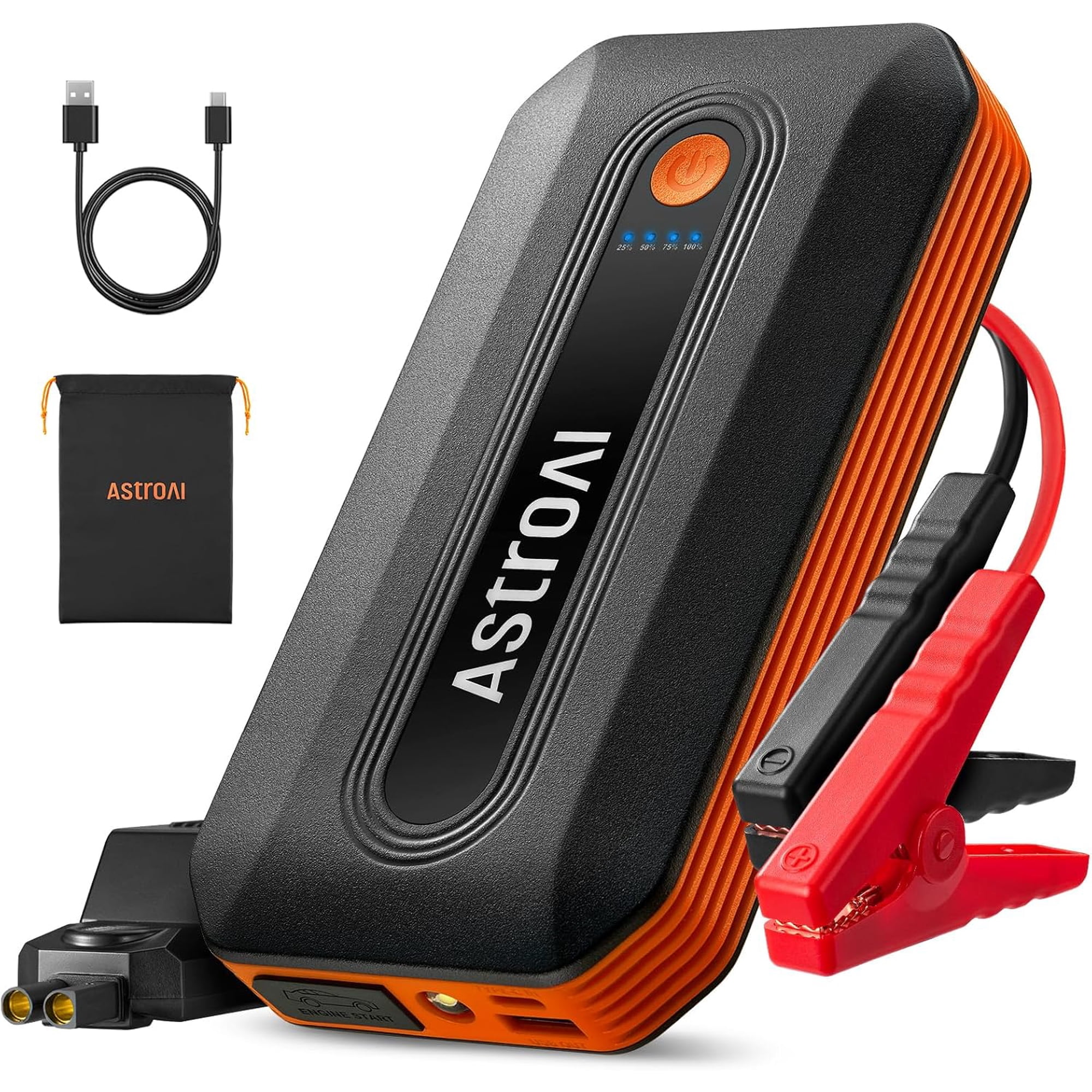 AstroAI B8 3000A Car Battery Jump Starter 12V Jump Starter Battery Pack (up to 9.0L Gasoline and 7.0L Diesel Engine) Portable Jump Box with 3 Modes Flashlight and Jumper Cable