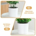 thumbnail image 6 of CIMAXIC White Plastic Self Watering Pots for Home Decor and Indoor Use 2Pcs, 6 of 6