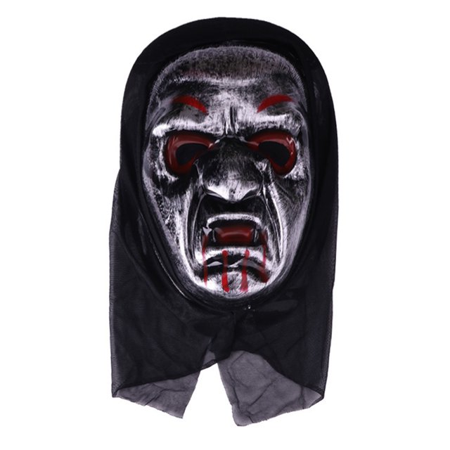 Halloween!Máscara con cubierta, máscara de grito de Halloween, máscaras de cabeza completa, máscaras de miedo, accesorio de disfraz de terror para fiesta