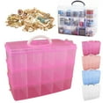 thumbnail image 2 of Loetky 30-Compartment Plastic Storage Box with Transparent Lid, Craft Beads and Jewelry Organizer, Portable Tool Case for Small Parts, Hardware, and Crafts, 2 of 9