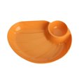 thumbnail image 2 of Dumpling Serving Plate with Built-in Sauce Compartment Divided Snack Dish for Kitchen Dining Table Appetizer Sushi Dessert Home Daily Use Party Supplies, 2 of 7