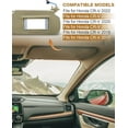 thumbnail image 3 of Right Passenger Side Sun Visor Fits for Honda CRV 2017 2018 2019 2020 2021 2022 Replace 83280TLAA12ZA Car Sun Visor Replacement with Vanity Light/with Makeup Mirror, 3 of 10