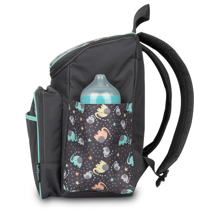Baby Boom Tote Diaper Bag with Adjustable Shoulder Strap, Black