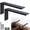 Black L, variant on Balin Designs Hidden Countertop Support Brackets 12 Inch, Set of 2 (1/2" Thick, 12"×2.5"), Flat Knee Wall Heavy Duty Granite Countertop Brackets, Metal Corbels for Quartz, Granite, Wood, Concrete