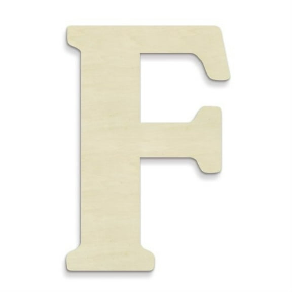 UNFINISHEDWOODCO 23-Inch Unfinished Wood Letter, Large, Letter F