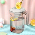 thumbnail image 6 of FastXmas Mini Cold Drinking Jug Cup Transparent Jug Drinkware Cold Kettle Coffee Cold Brew Pot Home Use Large Capacity Beverage JuiceTea Drink Bucket(4.9*4.9*7.8 Inch), 6 of 7