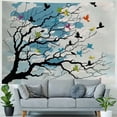 thumbnail image 4 of Orinice Birds Clouds Tree Tapestry Wall Hanging Unique Style Graphic Tapestries Home Wall Decor Art for Living Room Bedroom Apartment Farmhouse Dorm 60x50inch, 4 of 6