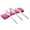 Pink, variant on Kiplyki 3Pcs Stainless Steel Fork Spoon Tableware Travel Camping Cutlery Dinnerware BU