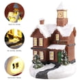 thumbnail image 2 of Moyic Encantadora escena navideña LED, casa de nieve, conjunto de pueblo, regalo de decoración de escritorio Kits de decoración para fiestas, 2 of 6