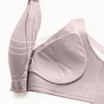 thumbnail image 5 of Ahabrexf Wireless Bra for Women Solid Color 4 Rows Adjustable Lift Everyday Wear Nylon Underwear 2 Pc, 5 of 7