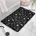 thumbnail image 3 of Black White Sun Moon Snake Butterfly Flannel Non Slip Door Rugs,Washable Door Mats Indoor,Decorative Door Mats,Dirt-Resistant and Absorbent Doormat for Entrance,Bedroom,Kitchen,Bathroom,23.5"x16", 3 of 5