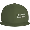 thumbnail image 2 of Great Girl Huge Bush Hats for Men Women Adjustable Flat Brim Bill Baseball Cap Novetly Hip Hop Trucker Hat Black, 2 of 8