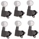 thumbnail image 1 of Juego de 6 Clavijas de Afinación Shamjiam Cerradas para Guitarra Acústica/Eléctrica Perillas Blancas Perladas, 1 of 9