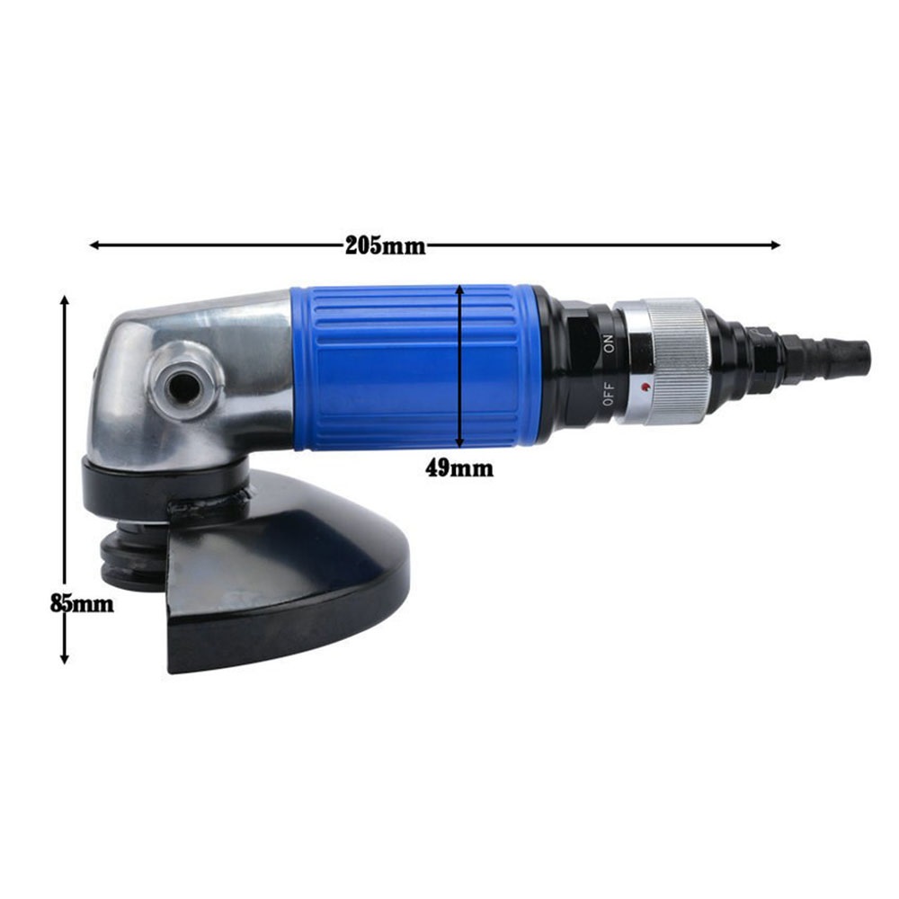 Knob Type 5-inch Pneumatic Angle Grinder, Hand-held 125mm Pneumatic Grinder ,Long Service Life