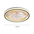 thumbnail image 6 of Fichiouy 20'' Invisible Ceiling Fan Light LED Remote Change Lamp Chandelier w/Remote Control, 6 of 9