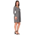 thumbnail image 6 of Womens Scoop Neck Babydoll Dress, 6 of 7