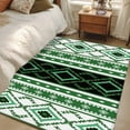 thumbnail image 4 of Area Rugs for Living Room Bedroom, Green Black Southwest 4'x6' Rug Washable Carpet Runner Indoor Outdoor, Farmhouse Aztec Boho Ethnic Art Non Slip Accent Floor Mats Rug for Kitchen, Office, 4 of 8