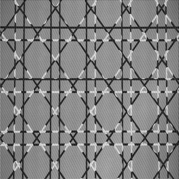 Ahgly Company Machine Washable Indoor Square Transitional Grey Gray Area Rugs, 8' Square