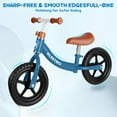thumbnail image 6 of WLRETMCI Toddler Balance Bike for Boys and Girls Age 2 to 5 Years, 12 Inch Kids Training Balance Bicycle with Adjustable Seat and Handlebar, Lightweight No Pedal Bike Non-Light-Up Wheels, Blue, 6 of 8