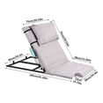 thumbnail image 3 of XIANERS Lifting Bed Backrest Bed Wedge Mattress with Pillow and Foot Pad Adjustable Backrest for Patient Back Lumbar Support Support 600lbs ideal, 3 of 10
