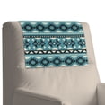 thumbnail image 7 of TSOVTHRID Aztec Tribal Stripe Blue Print Recliner Headrest Protector Non Slip Sofa Headrest Cover PU Leather Recliner Chair Head Protector Cover for Furniture Living Room,17x27in, 1 PCS, 7 of 7