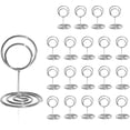 thumbnail image 1 of Bordskorthållare 20-pack - 2 tum Mini Bordskorthållare Kort Bordskorthållare för Bröllopsdekorationer Kontorsmemo (Silver), 1 of 5
