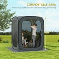 thumbnail image 6 of Outsunny 6 x 6ft Pop Up Screen Tent, UPF50+ Camping Gazebo with Carry Bag for Outdoor Activities, Dark Gray, 6 of 9