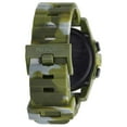 thumbnail image 3 of Nixon Men's Unit Steel Digital Dial Marbled Marbled Green Camo Silicone Strap Chrono Watch A1971727, 3 of 4