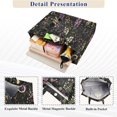 thumbnail image 3 of FORMRS Womens Corduroy Tote Bag Crossbody Shoulder Handbag with Pocket, Purple Floral Pattern, 3 of 7