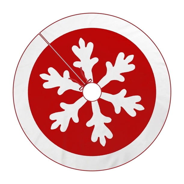 Falda para árbol de Navidad, duradera, multifuncional, ligera, accesorio para dormitorio Copo de nieve de 90 cm.