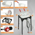 thumbnail image 5 of Zintown 18qt Propane Fryer Kit Turkey Fryer Fish Fryer Outdoor Propane Boil Pot w/ Thermometer, 5 of 11