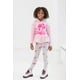 thumbnail image 2 of Conjunto de ropa: sudadera con capucha y leggings de forro polar con estampado peplum para niñas pequeñas, 2 of 8
