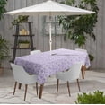 thumbnail image 2 of Vargottam Indoor/OutdoorTablecloth58x58 Inch SquareTablecloth with Umbrella Hole and Zip- Waterproof PatioTableCloths- TableCovers for Backyard RectangularTable- Dusty Purple2, 2 of 5