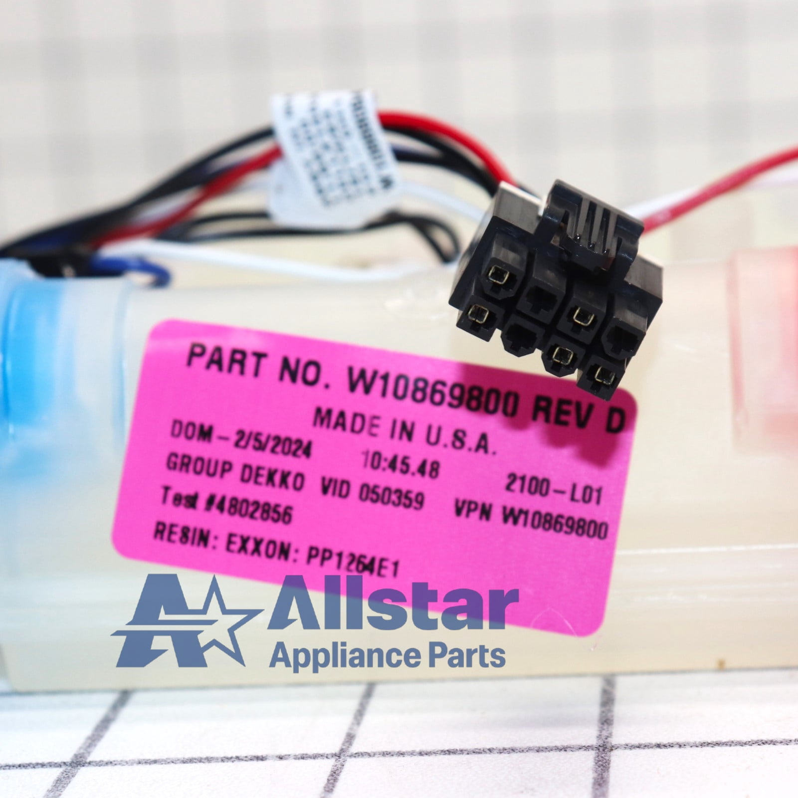 Whirlpool Washing Machine Water Inlet Valve W11038689