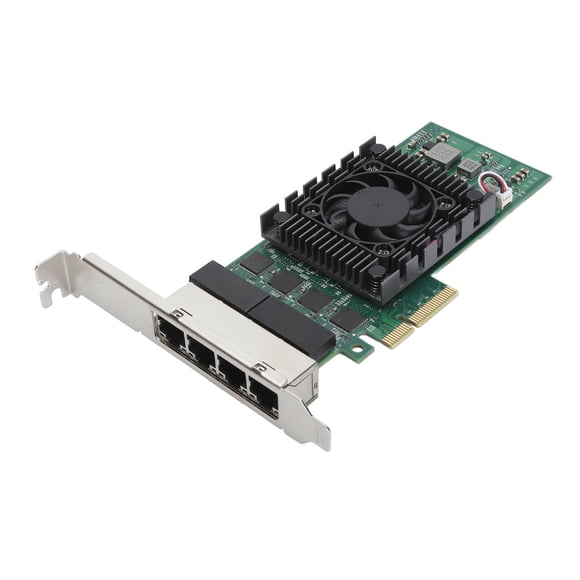 PCI Express  Card, Flexible Slot Interface High Speed 8 LED Indicators RJ45 Copper Port 4 Port PCIE X4  Card  for Industrial Environments