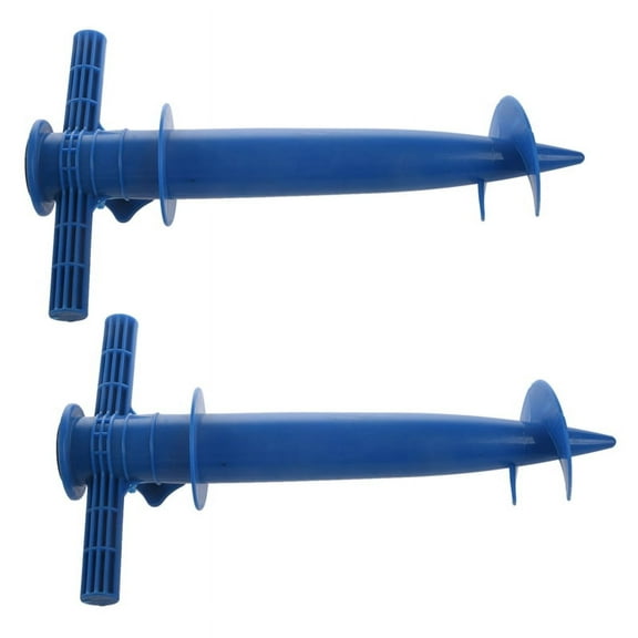 2X Outdoor Sun Beach Umbrella Holder Spike Fishing Pole Patio Parasol Ground Anchor Rain Fishing Stand Auger Holder