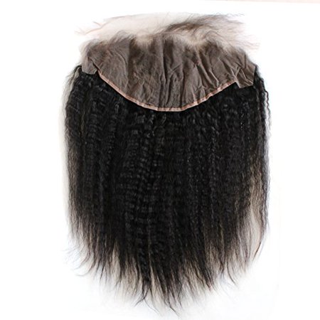 Zigzag Hair Kinky Straight 13x6 Lace Frontal Closure Brazilian