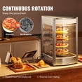 thumbnail image 2 of VEVOR Commercial Food Warmer Display for 14" Pizza, 4-Tier Pizza Warmer with Rotary Steam Heating, 86℉~185℉ Temperature Control and Temp Display, 25W Oven Light + Top LED for Pizza Shop, Restaurant, 2 of 9
