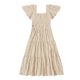 thumbnail image 4 of Vestido midi boho floral de verano 2025 para mujer - Vestido de playa de manga corta y cuello cuadrado, tallas S-XL, 4 of 4