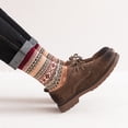 thumbnail image 4 of 5 pares de calcetines de lana para mujeres y hombres, calcetines vintage cálidos y gruesos y acogedores, calcetines suaves informales de punto, 4 of 7