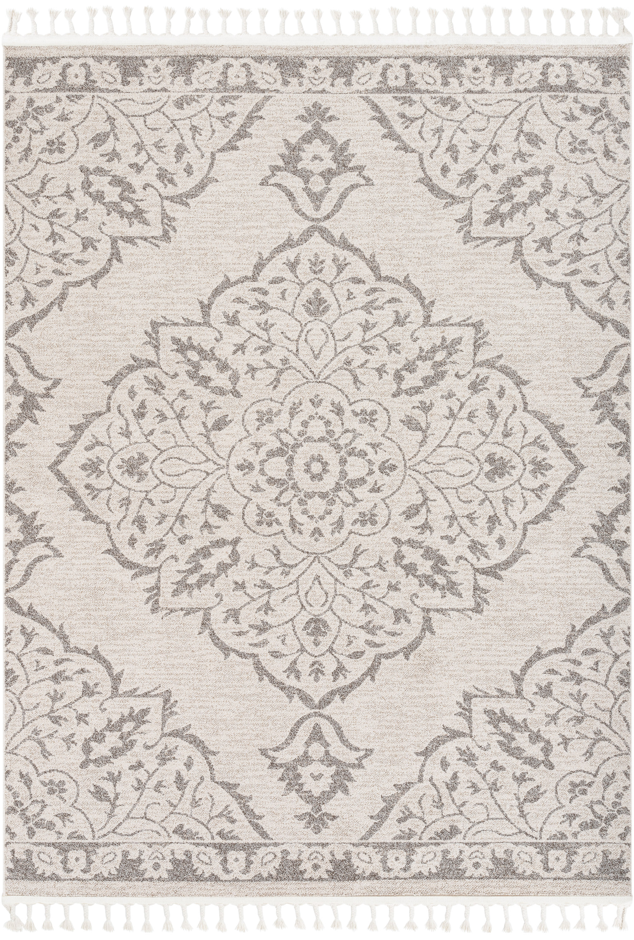 Well Woven Loop-De-Loop Mara Floral Botanical Pattern Brown Beige Kilim-Style 2'3" x 7'3" Runner Area Rug