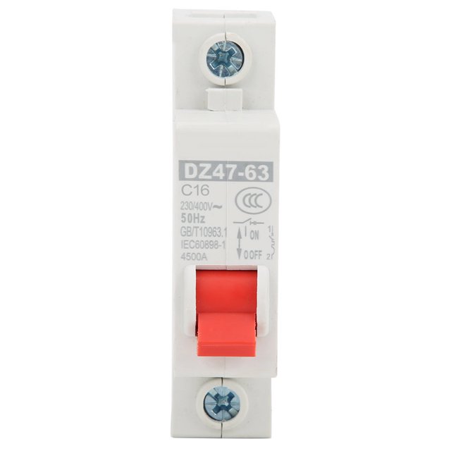 Equipo de protección de circuitos, 12 piezas DZ47-63 Disyuntor en miniatura inteligente Disyuntor en miniatura Funcionalidad inteligente VoborMX herramienta
