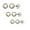 White, variant on Pori Jewelers 14K Solid Gold Ball Stud Earrings 3-Pair Pack - Multiple Sizes (3mm, 4mm, 5mm) - Women