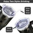 thumbnail image 3 of 40 oz Sun and Moon Tumbler with Handle and Straw Lid,Leak Proof Travel Stainless Insulated Tumbler,Cup Holder Friendly,Perfect for Outdoor Travel Car and Sports, 3 of 6